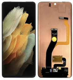 [X3202液晶｜LCD] Galaxy S21 Ultra 5G フロントパネル 黒 ｜OLED再生品