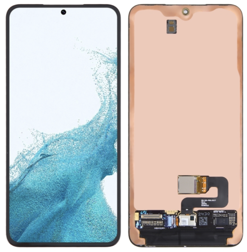 [X3203液晶｜LCD] （取り寄せ品）Galaxy S22 5G フロントパネル 黒 ｜OLED再生品
