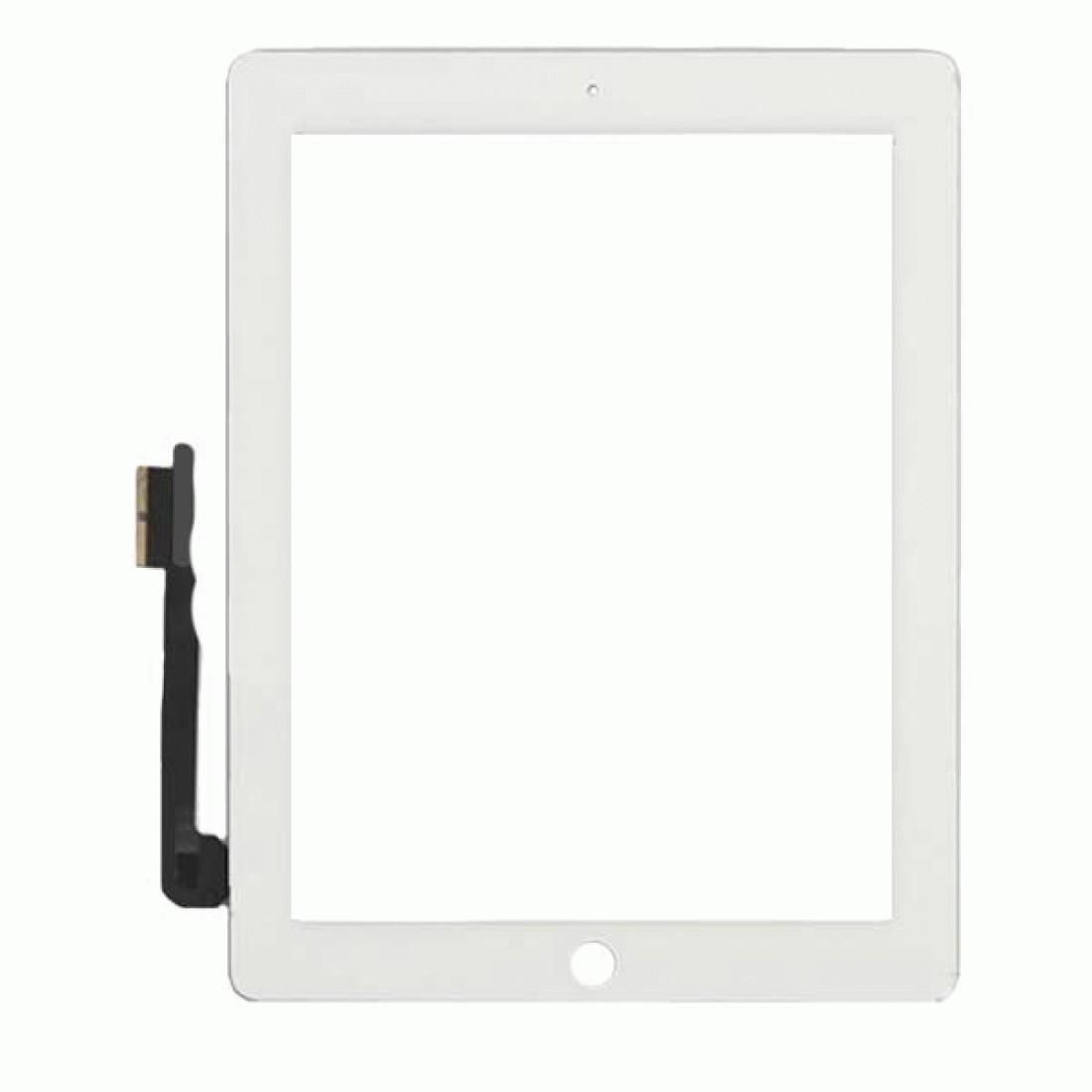 [X2761タッチパネル/フロントガラス] iPad 3/4 デジタイザー 白
