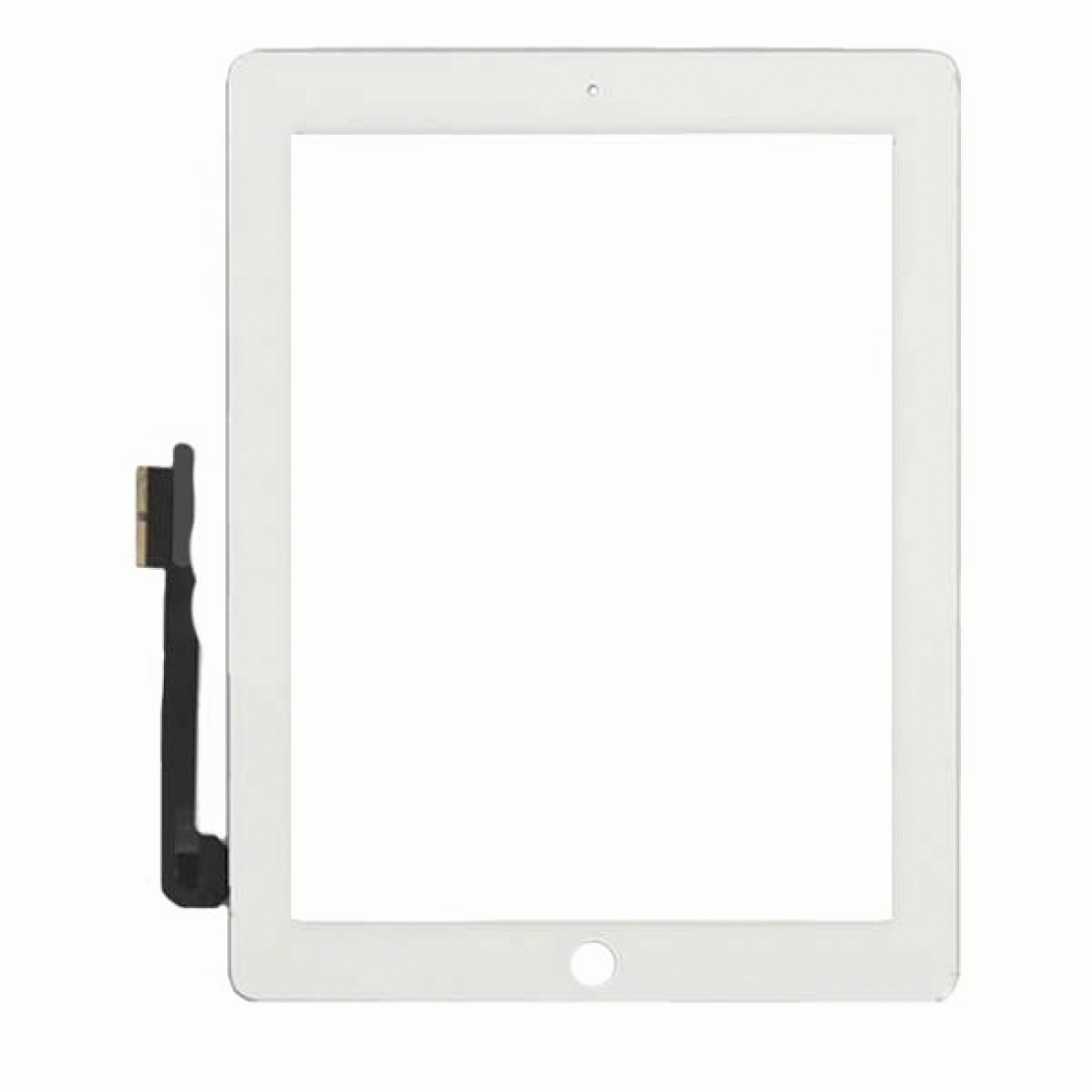 [X2761タッチパネル｜フロントガラス] iPad 3｜4 デジタイザー 白｜互換品