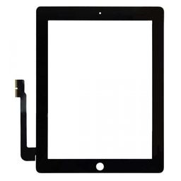 [X2762タッチパネル/フロントガラス] iPad 3/4 デジタイザー 黒