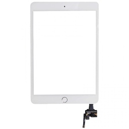 [X2776タッチパネル/フロントガラス] iPad mini3 デジタイザー 白