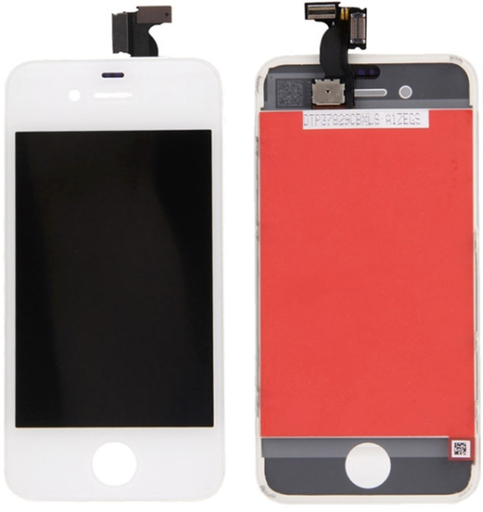 [X2001リペアパネル｜液晶] iPhone 4G フロントパネル 白｜再生品
