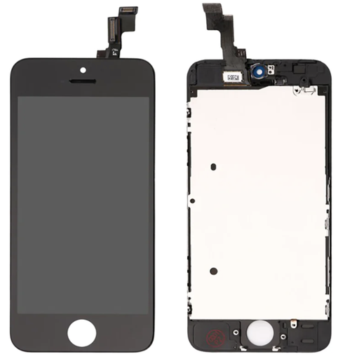 [X2008再生パネル｜液晶] iPhone 5S｜SE リペアパネル 黒