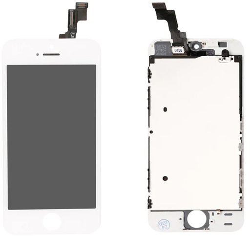 [X2007再生パネル｜液晶] iPhone 5S｜SE リペアパネル 白