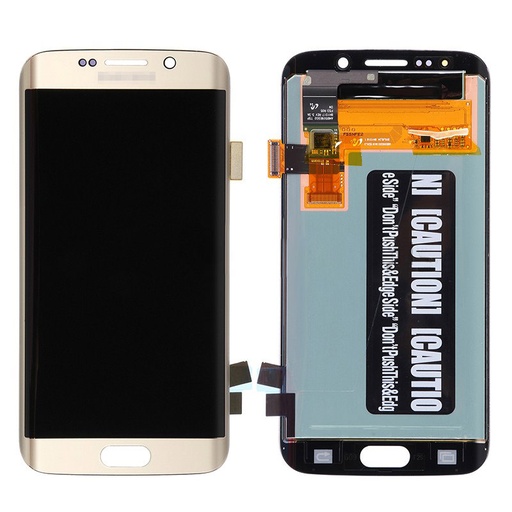 [X3190液晶｜LCD] （特価品）Galaxy S6edge フロントパネル 金 ｜OLED再生品