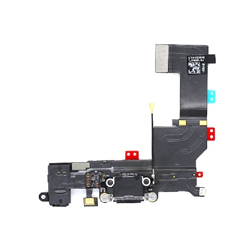 [X2284ライトニングコネクター｜充電ポート] iPhone 5S ドックコネクター 黒 互換品